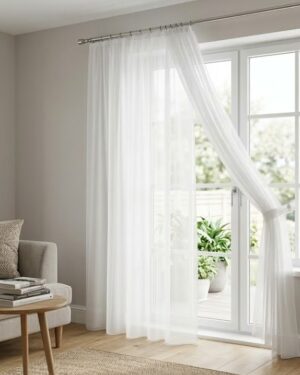 markizet glat, zavesa beli markizet